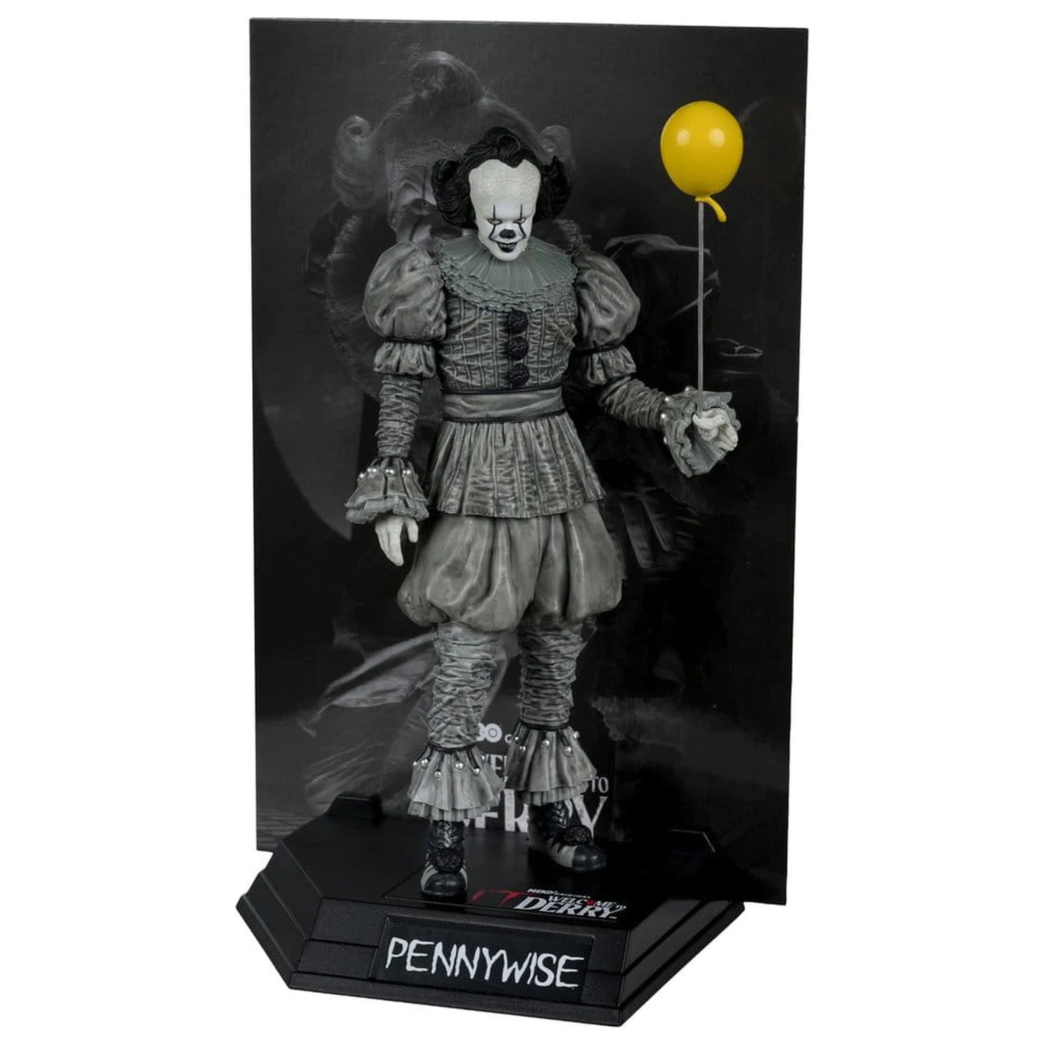 It Welcome to Derry Movie Maniacs figurka Pennywise (černobílá) 16 cm fotografii produktu