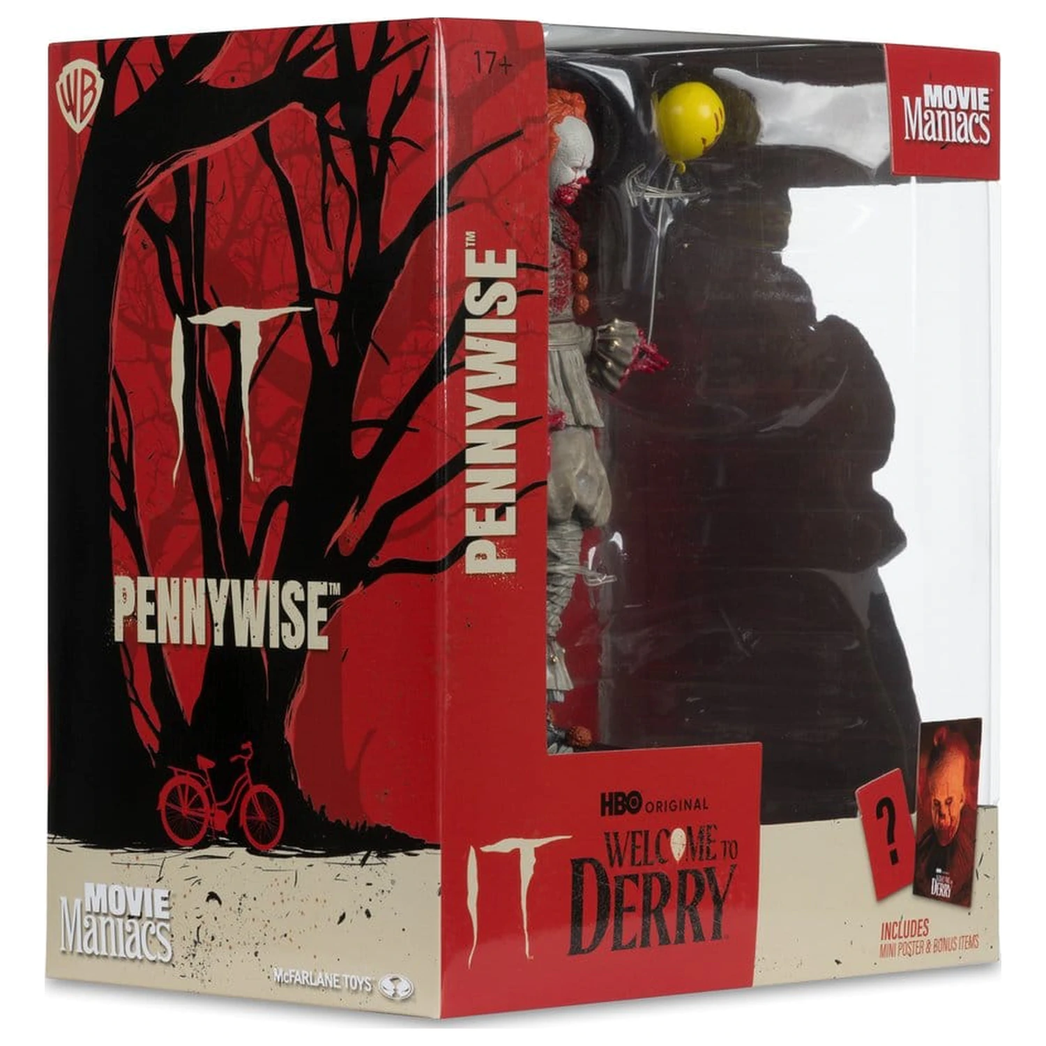 It Welcome to Derry Movie Maniacs Figurka Pennywise (Krvavý) 16 cm fotografii produktu