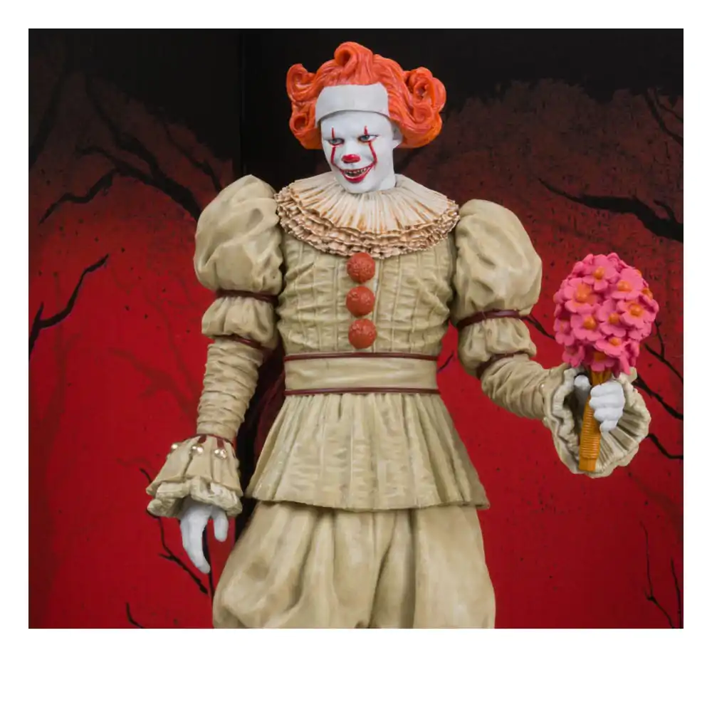 It: Welcome to Derry Movie Maniacs PVC socha Pennywise (Flashback) (Gold Label) 16 cm fotografii produktu
