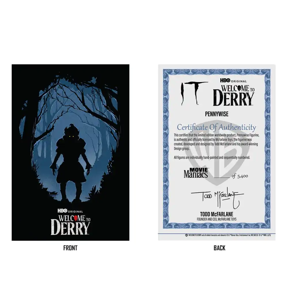 It: Welcome to Derry Movie Maniacs PVC socha Pennywise (Flashback) (Gold Label) 16 cm fotografii produktu