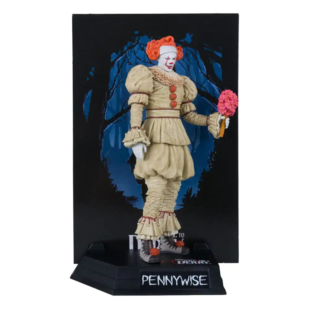 It: Welcome to Derry Movie Maniacs PVC socha Pennywise (Flashback) (Gold Label) 16 cm fotografii produktu