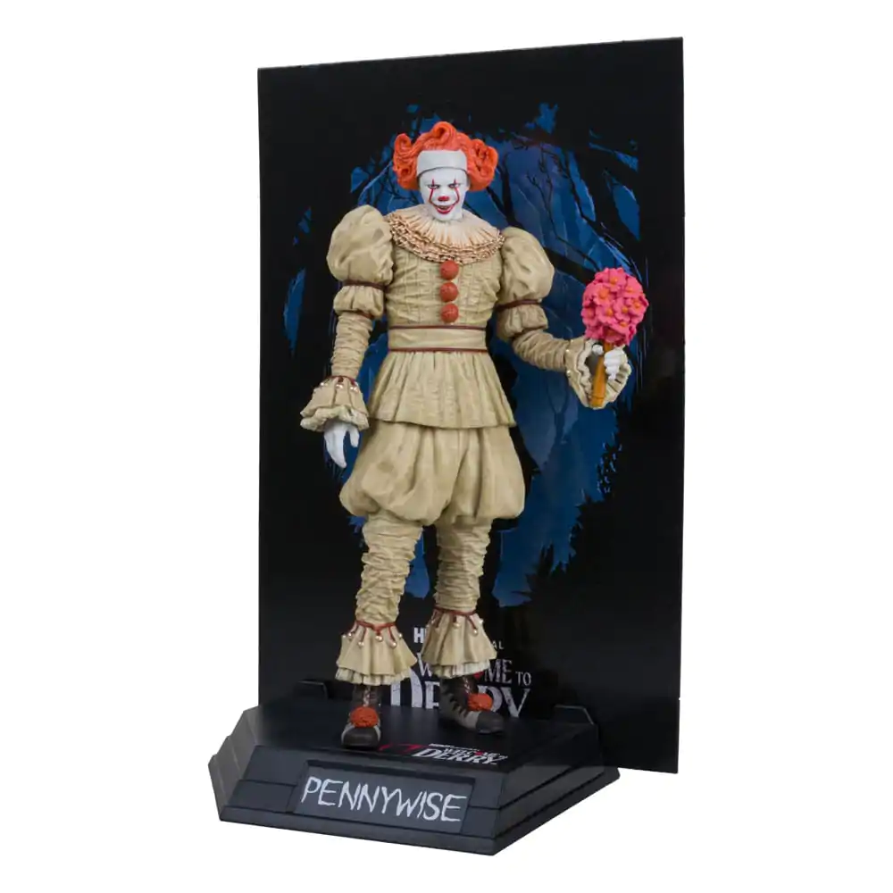 It: Welcome to Derry Movie Maniacs PVC socha Pennywise (Flashback) (Gold Label) 16 cm fotografii produktu