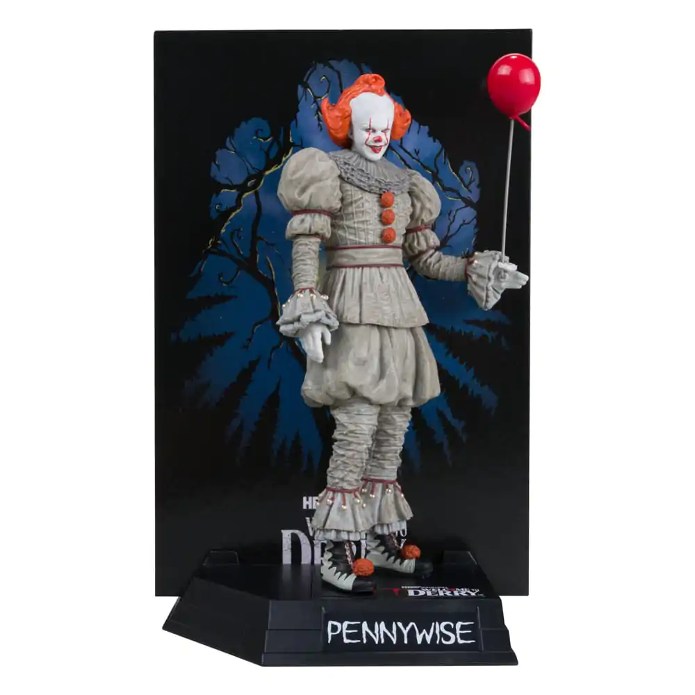 It: Welcome to Derry Movie Maniacs PVC socha Pennywise (Gold Label) 16 cm fotografii produktu