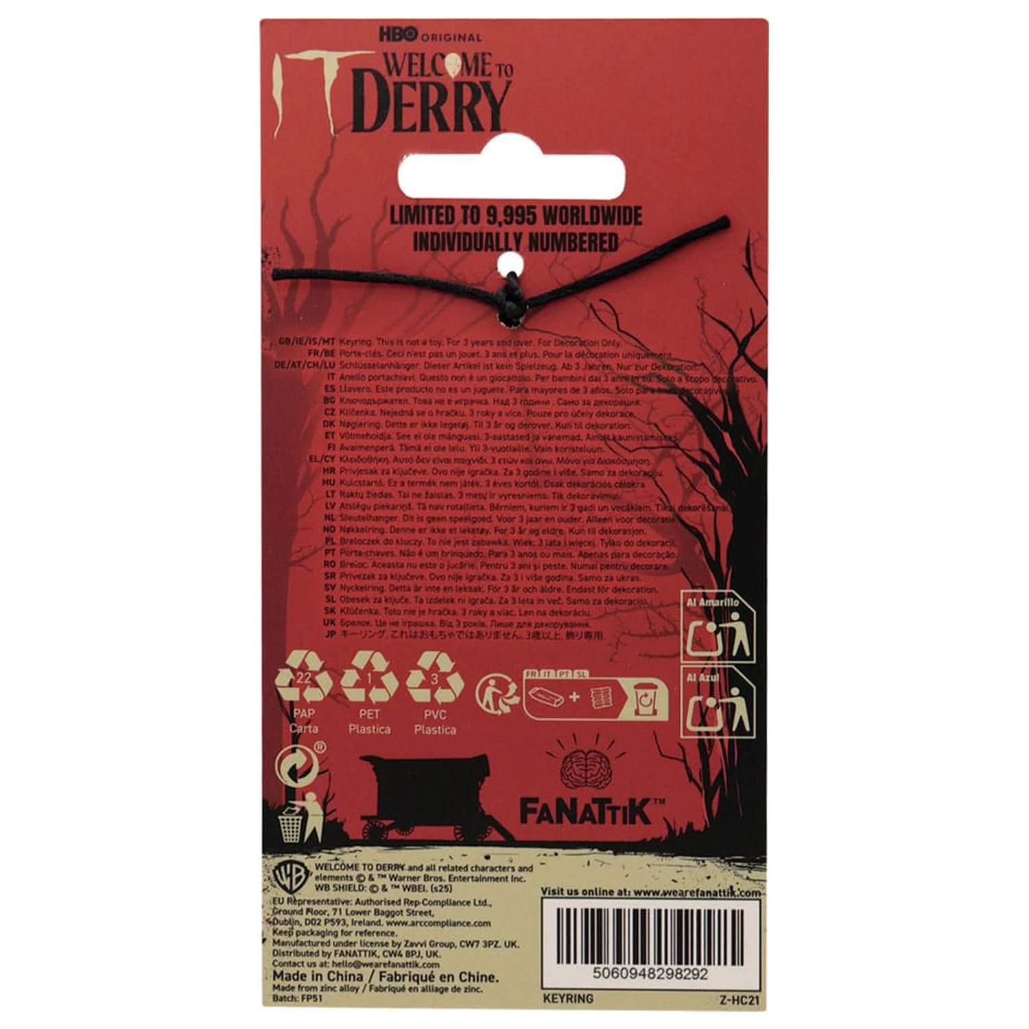 IT klíčenka Vítejte v Derry The Losers Limited Edition fotografii produktu