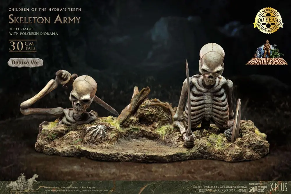 Jason and the Argonauts Gigantická socha z měkkého vinylu Ray Harryhausens Skeleton Army (Children of the Hydra's Teeth) Deluxe Ver. 32 cm fotografii produktu