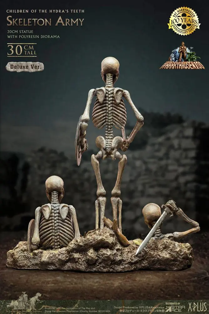 Jason and the Argonauts Gigantická socha z měkkého vinylu Ray Harryhausens Skeleton Army (Children of the Hydra's Teeth) Deluxe Ver. 32 cm fotografii produktu