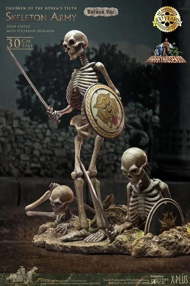 Jason and the Argonauts Gigantická socha z měkkého vinylu Ray Harryhausens Skeleton Army (Children of the Hydra's Teeth) Deluxe Ver. 32 cm fotografii produktu