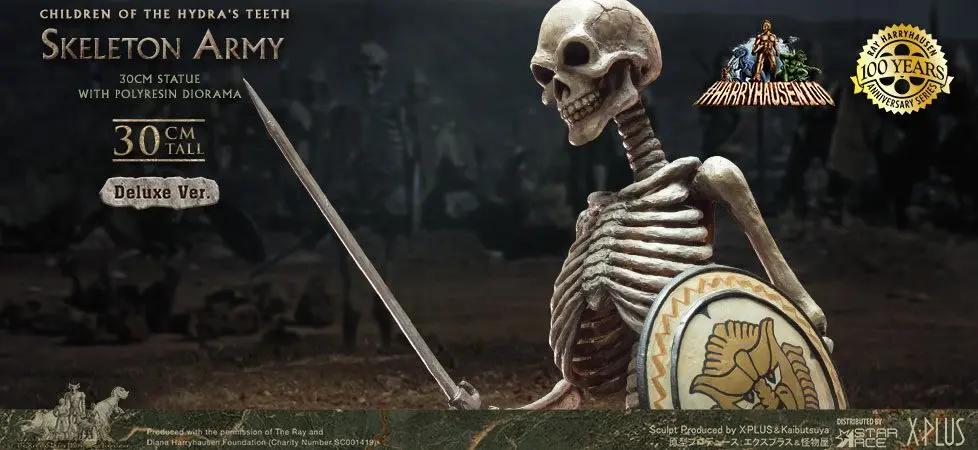 Jason and the Argonauts Gigantická socha z měkkého vinylu Ray Harryhausens Skeleton Army (Children of the Hydra's Teeth) Deluxe Ver. 32 cm fotografii produktu