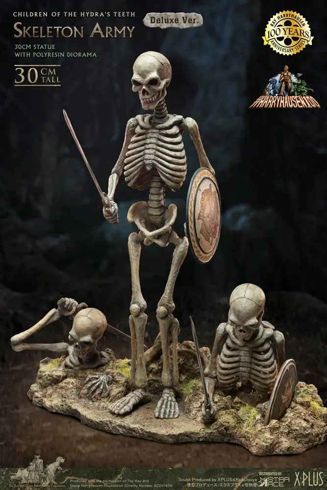 Jason and the Argonauts Gigantická socha z měkkého vinylu Ray Harryhausens Skeleton Army (Children of the Hydra's Teeth) Deluxe Ver. 32 cm fotografii produktu