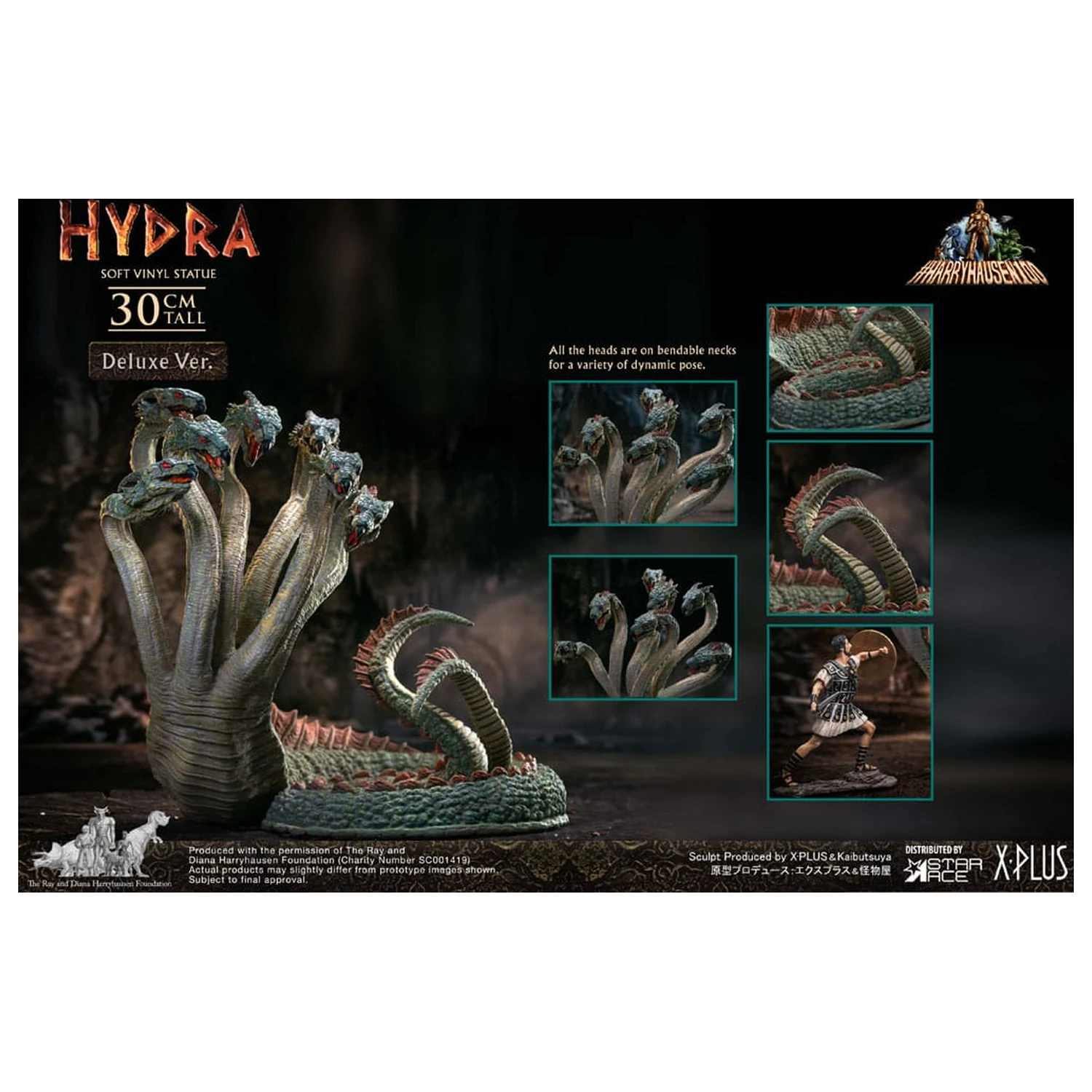 Jason and the Argonauts Měkká vinylová socha Hydra Deluxe Version 30 cm fotografii produktu