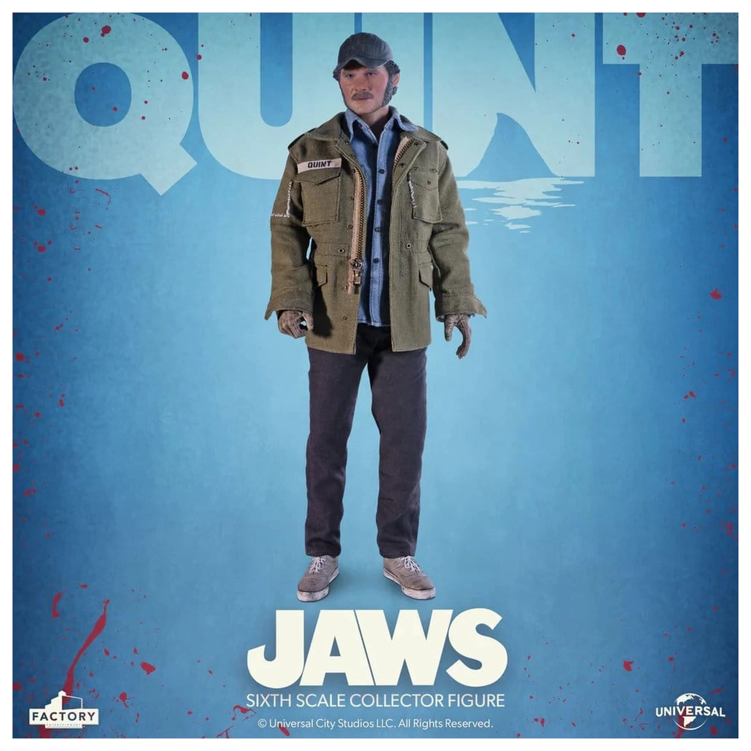 Jaws akční figurka 1/6 Quint 15 cm fotografii produktu