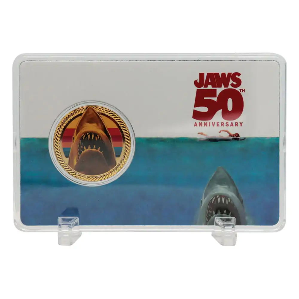 Jaws Sběratelská mince 50. výročí pozlacená 24karátovým zlatem Limited Edition fotografii produktu