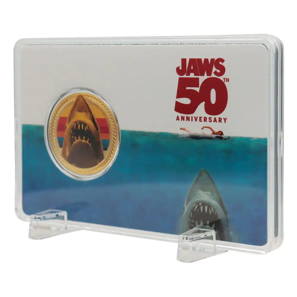 Jaws Sběratelská mince 50. výročí pozlacená 24karátovým zlatem Limited Edition fotografii produktu