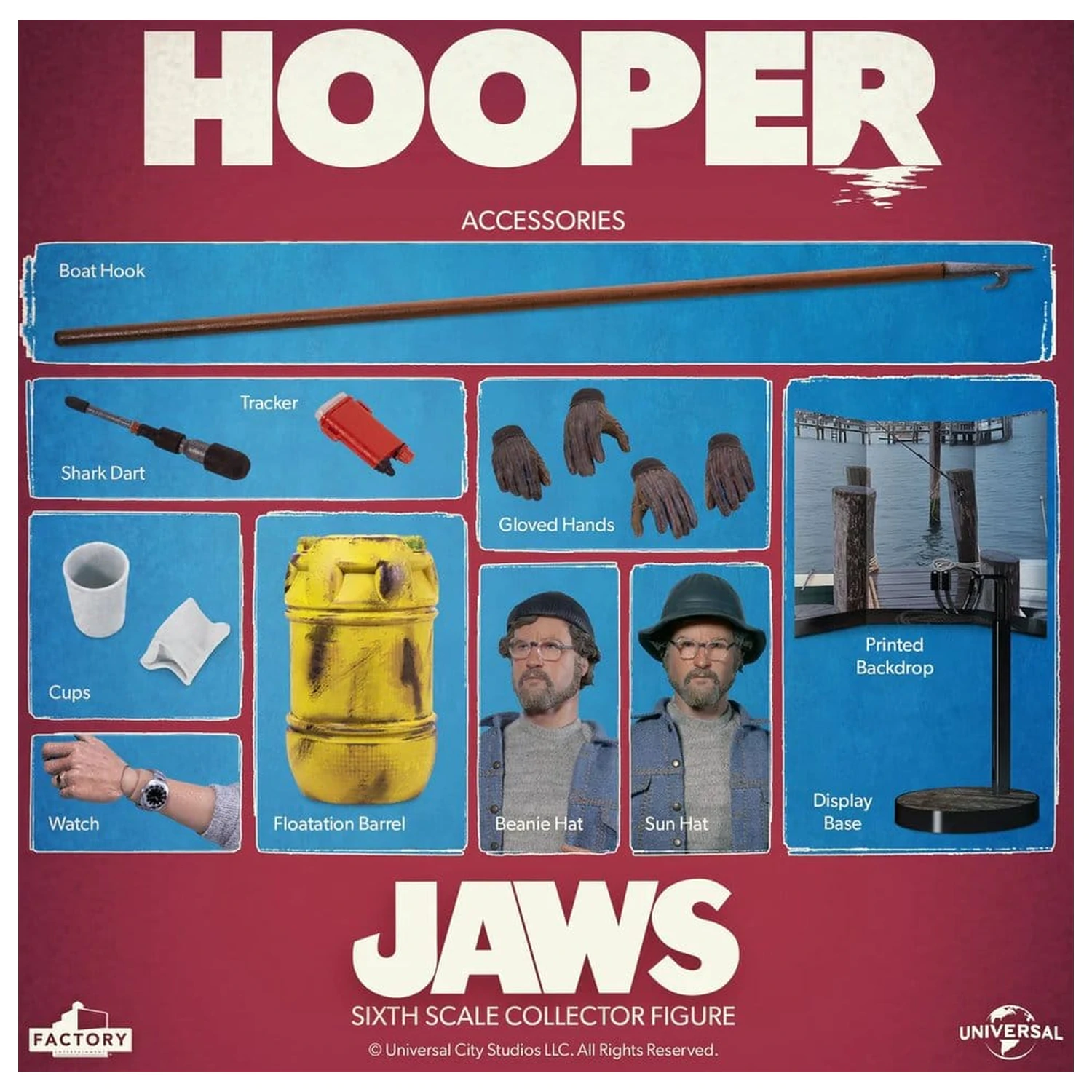 Jaws Akční figurka 1/6 Hooper 15 cm fotografii produktu