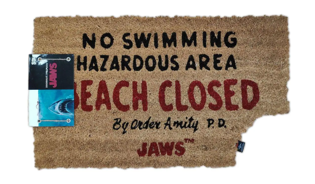 Jaws Doormat Pláž Uzavřena 43 x 72 cm fotografii produktu
