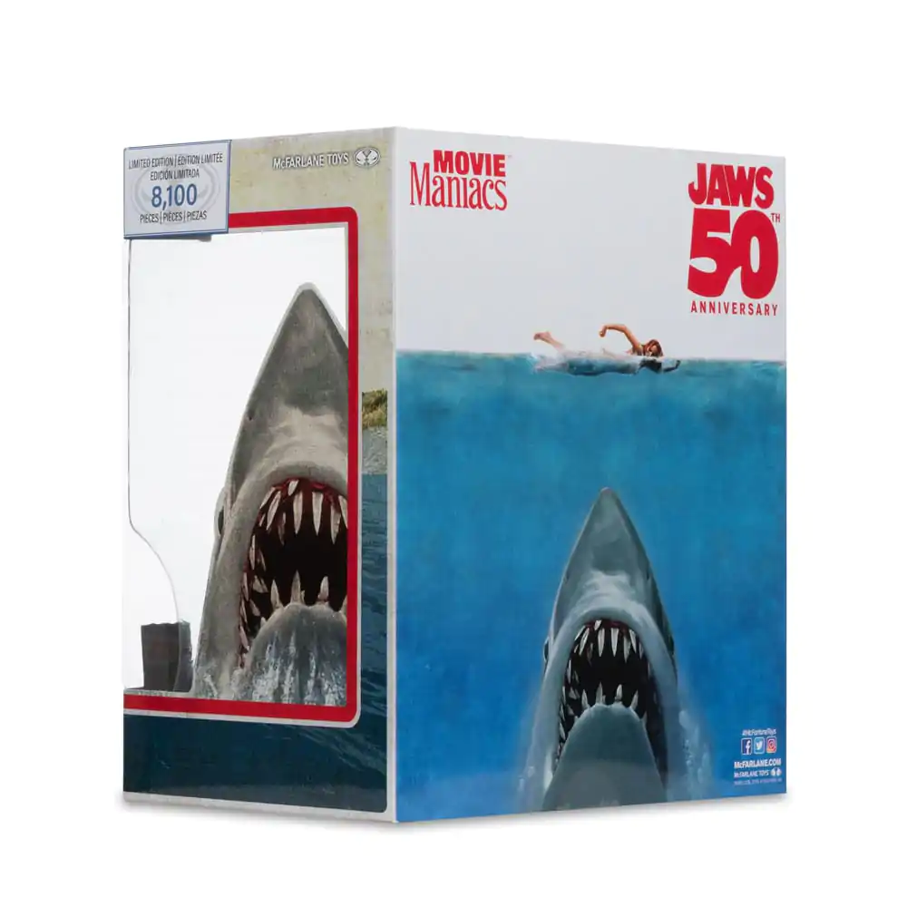Jaws Movie Maniacs PVC Socha Jaws (50th Anniversary) 16 cm fotografii produktu