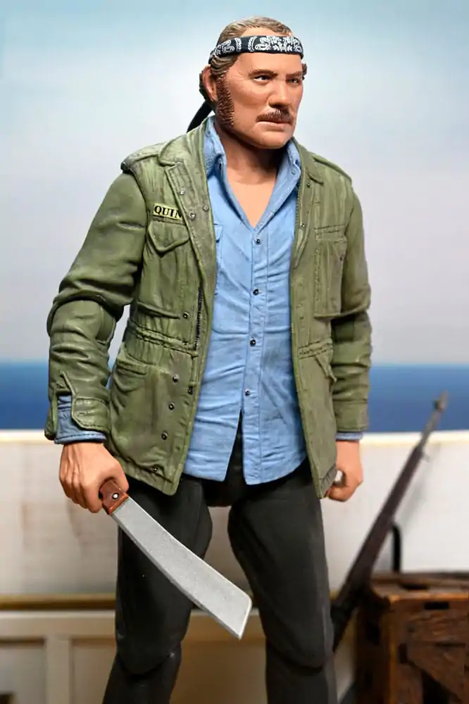 Jaws Action Figure Ultimate Sam Quint 50th Anniversary Figurka 18 cm fotografii produktu