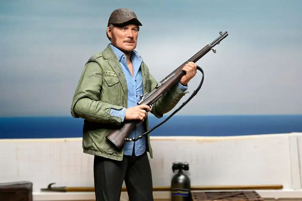 Jaws Action Figure Ultimate Sam Quint 50th Anniversary Figurka 18 cm fotografii produktu