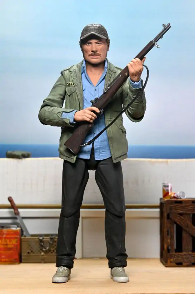 Jaws Action Figure Ultimate Sam Quint 50th Anniversary Figurka 18 cm fotografii produktu