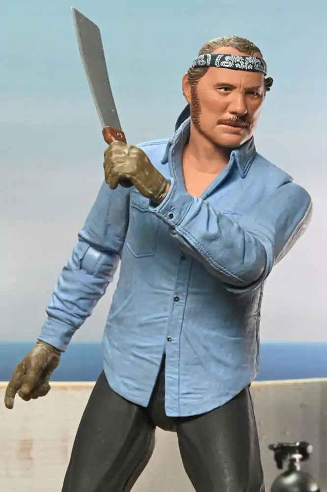 Jaws Action Figure Ultimate Sam Quint 50th Anniversary Figurka 18 cm fotografii produktu