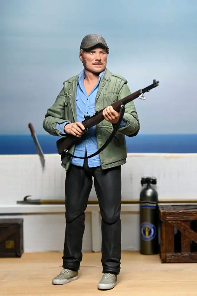 Jaws Action Figure Ultimate Sam Quint 50th Anniversary Figurka 18 cm fotografii produktu