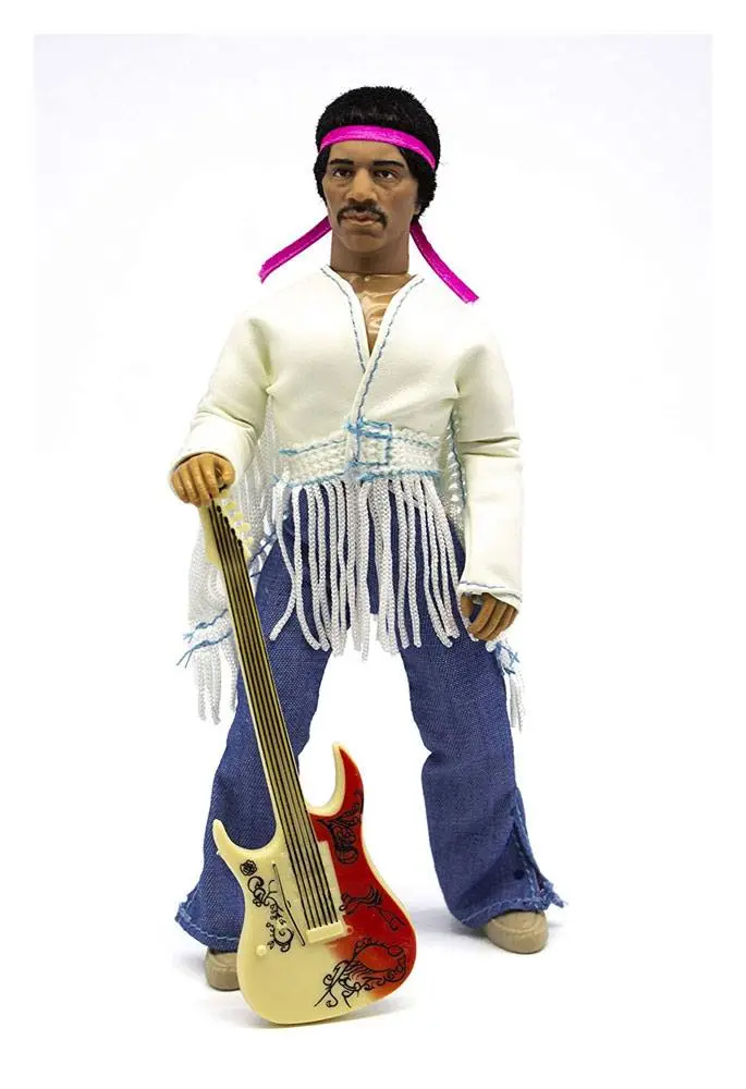 Jimi Hendrix Akční figurka Woodstock Flocked 20 cm fotografii produktu