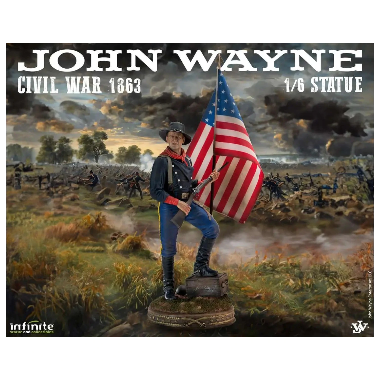 John Wayne Občanská válka 1863 Socha 1/6 48cm fotografii produktu