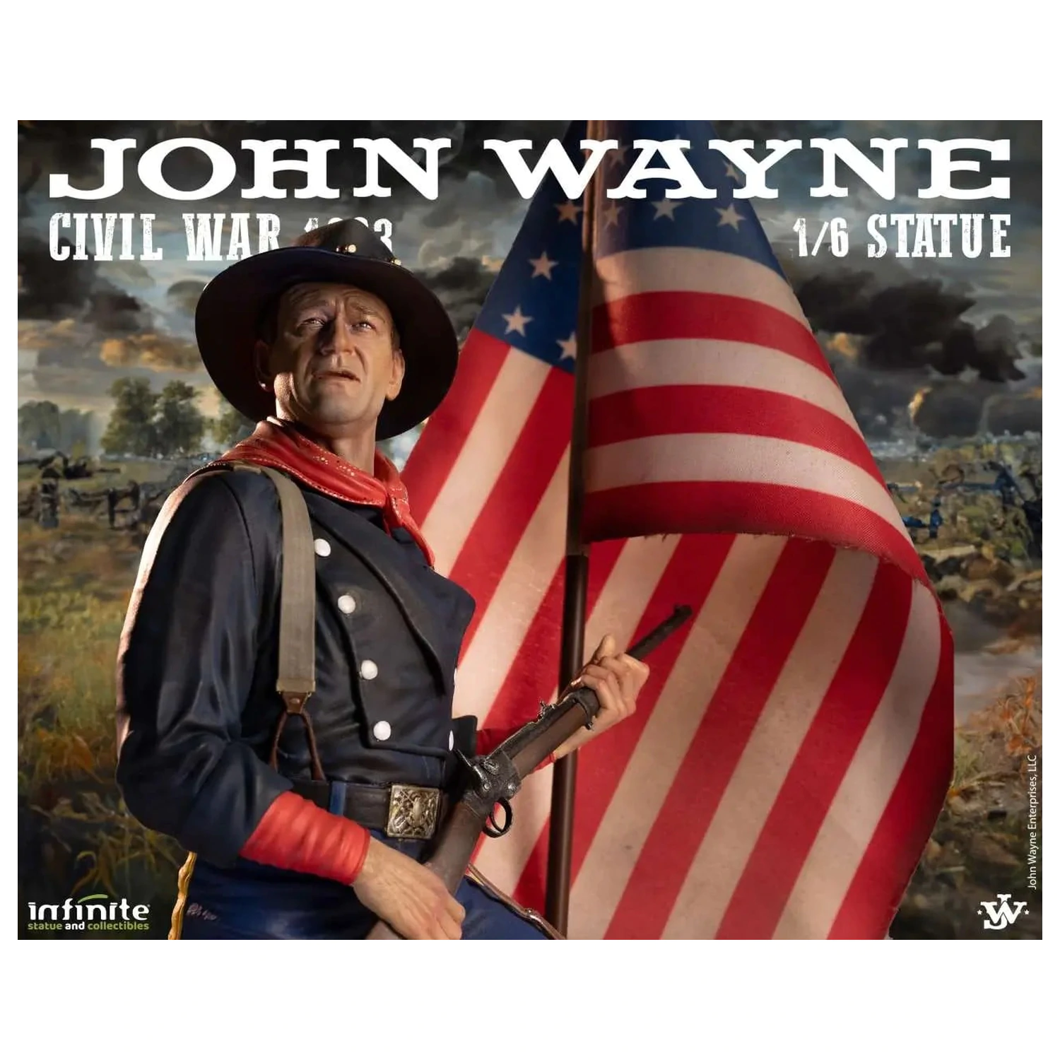 John Wayne Občanská válka 1863 Socha 1/6 48cm fotografii produktu