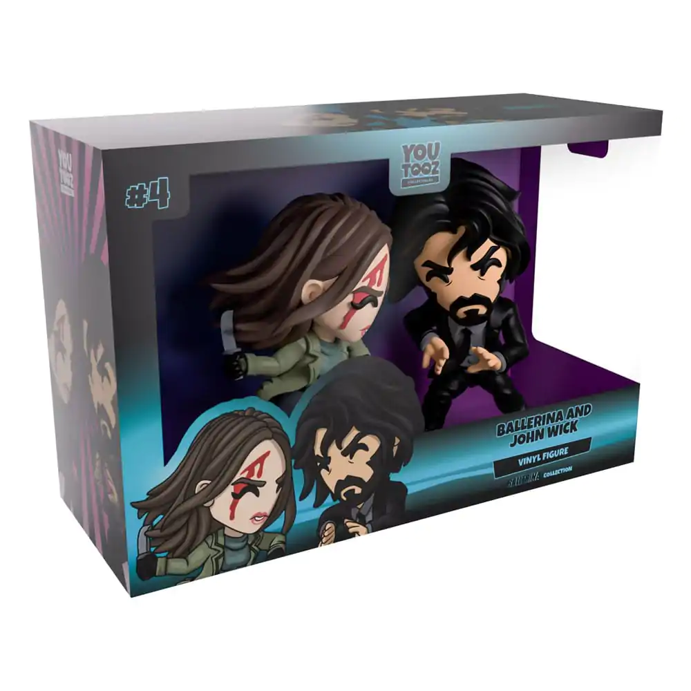 John Wick: Ballerina Vinylové figurky 2-balení Ballerina & John Wick 11 cm fotografii produktu
