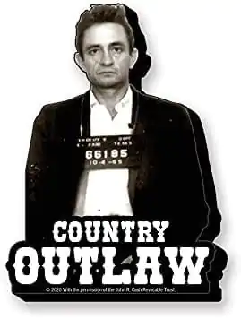 Johnny Cash: Outlaw Funky Robustní Magnet fotografii produktu