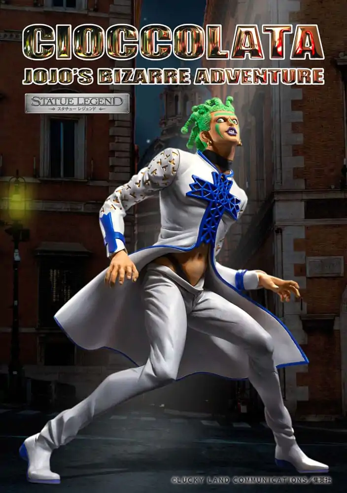 JoJo's Bizarre Adventure Part 5 Golden Wind Statue Legend PVC Socha Cioccolata 17 cm fotografii produktu