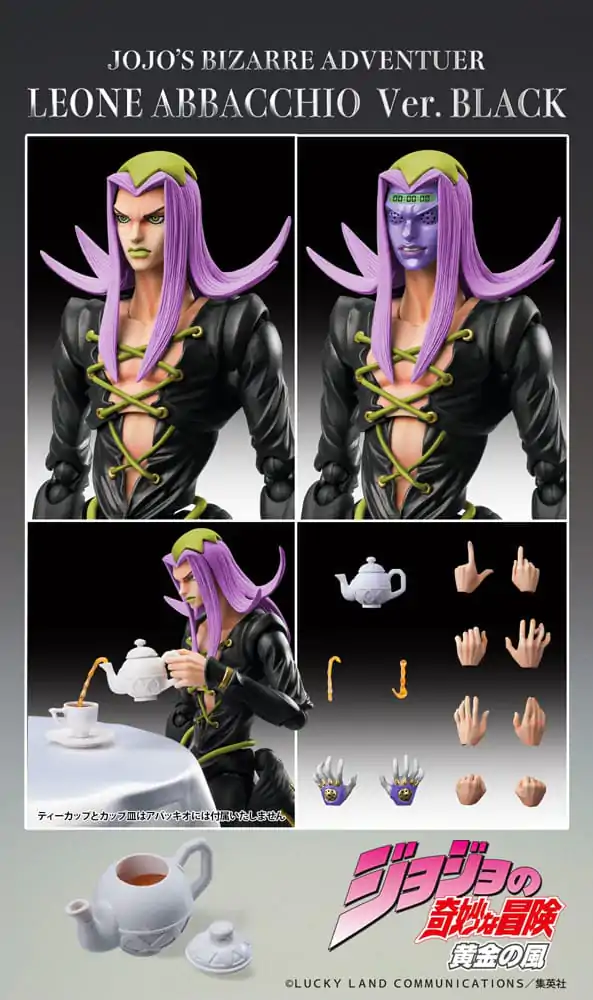 JoJo's Bizarre Adventure Part 5 Super Action Akční figurka Chozokado Leone Abbacchio Black Ver. 16 cm fotografii produktu