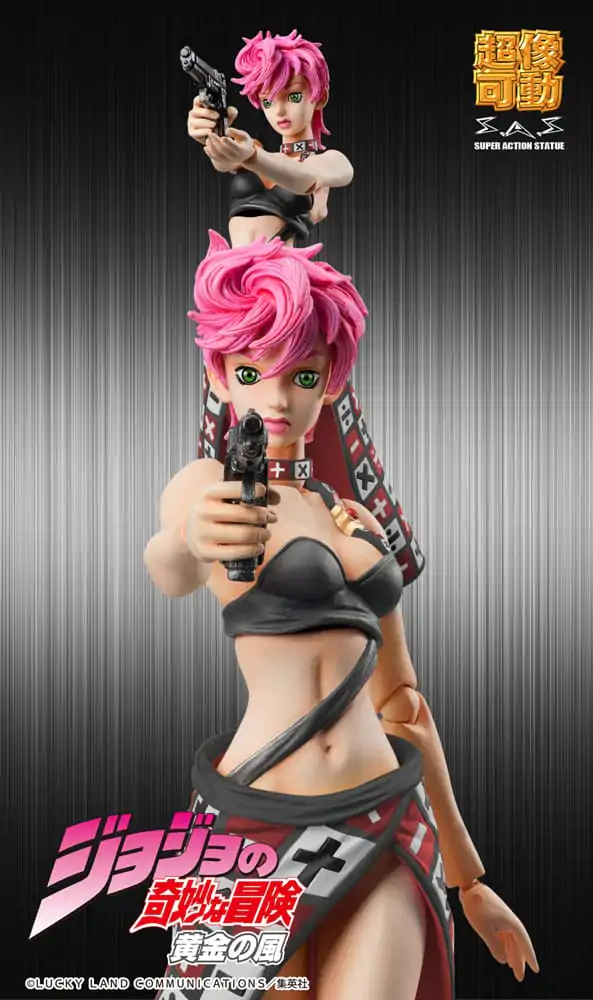 JoJo's Bizarre Adventure Part 5 Super Action akční figurka Chozokado Trish Una Black Ver. 15 cm fotografii produktu