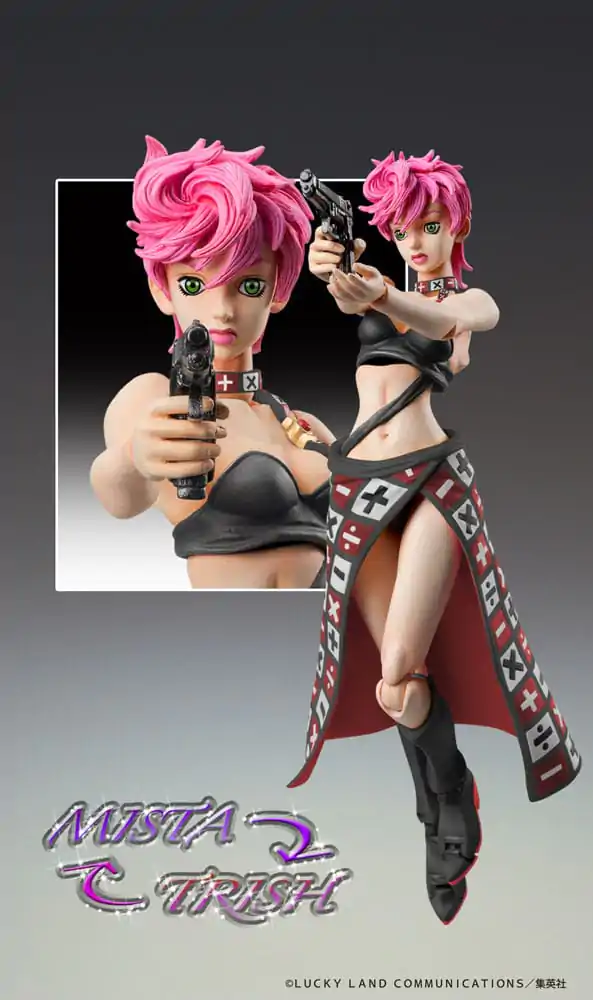 JoJo's Bizarre Adventure Part 5 Super Action akční figurka Chozokado Trish Una Black Ver. 15 cm fotografii produktu