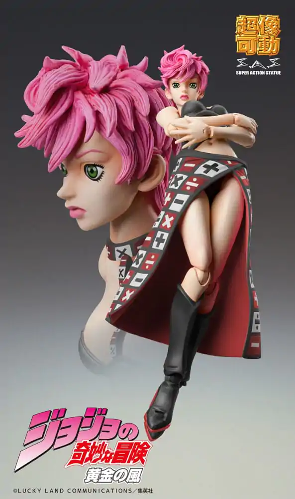 JoJo's Bizarre Adventure Part 5 Super Action akční figurka Chozokado Trish Una Black Ver. 15 cm fotografii produktu