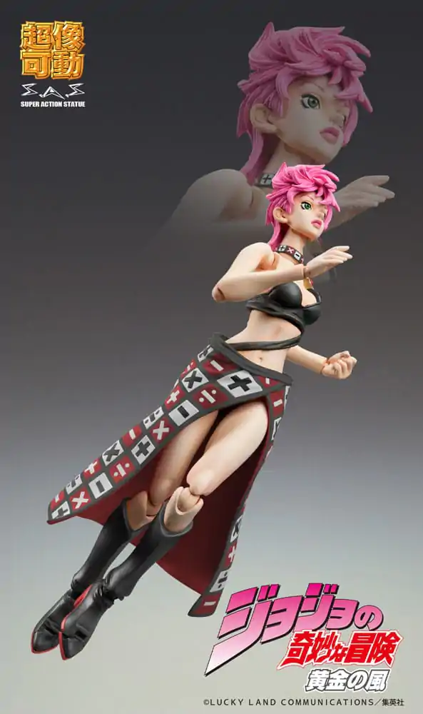 JoJo's Bizarre Adventure Part 5 Super Action akční figurka Chozokado Trish Una Black Ver. 15 cm fotografii produktu