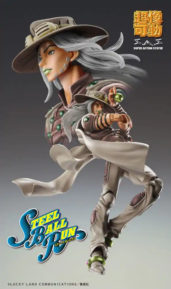 JoJo's Bizarre Adventure Part7 Steel Ball Run Super Action akční figurka Chozokado Gyro Zeppeli Third 16 cm fotografii produktu