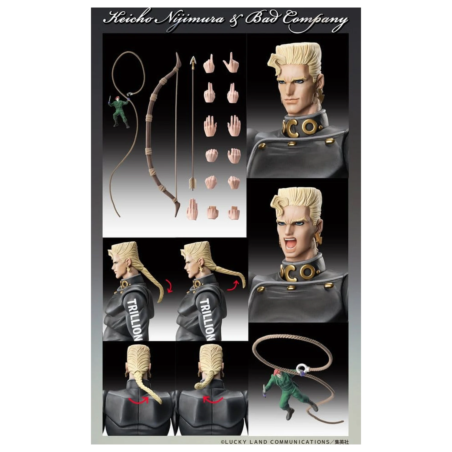JoJo's Bizarre Adventure: Diamond Is Unbreakable Akční figurka Chozokado Keicho Nijimura & Bad Company 17 cm fotografii produktu