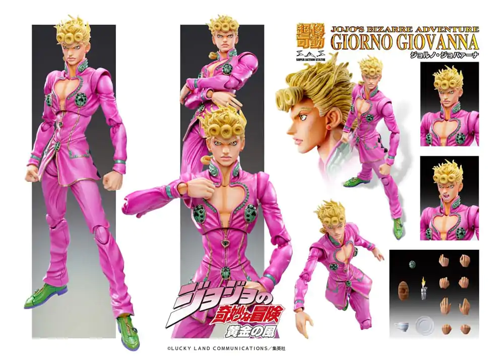 JoJo's Bizarre Adventure Part 5: Golden Wind Akční figurka Chozokado Giorno Giovanna (3. vydání) 15 cm fotografii produktu