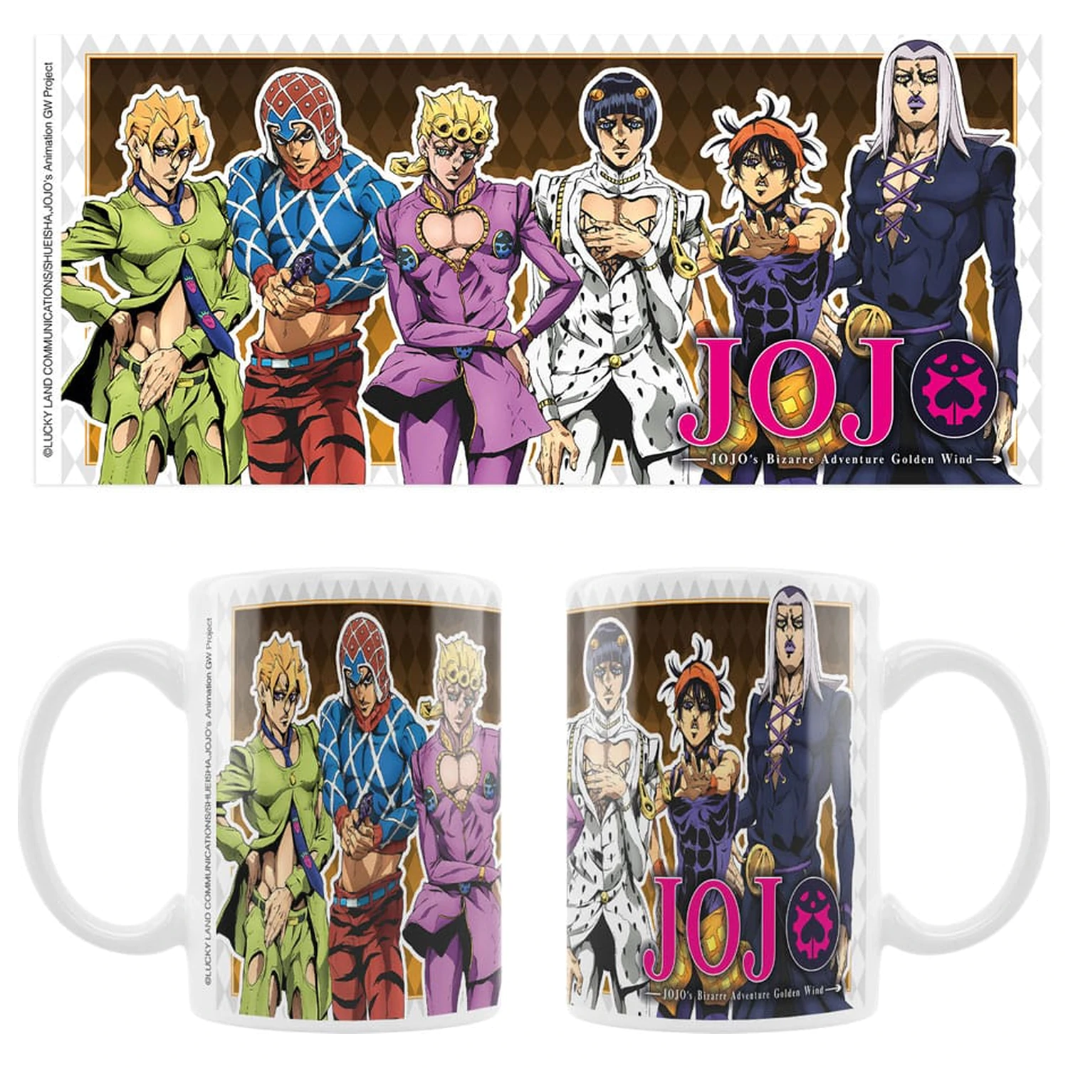 JoJo´s Bizarre Adventure Part 5: Golden Wind Keramický hrnek Hlavní postavy fotografii produktu