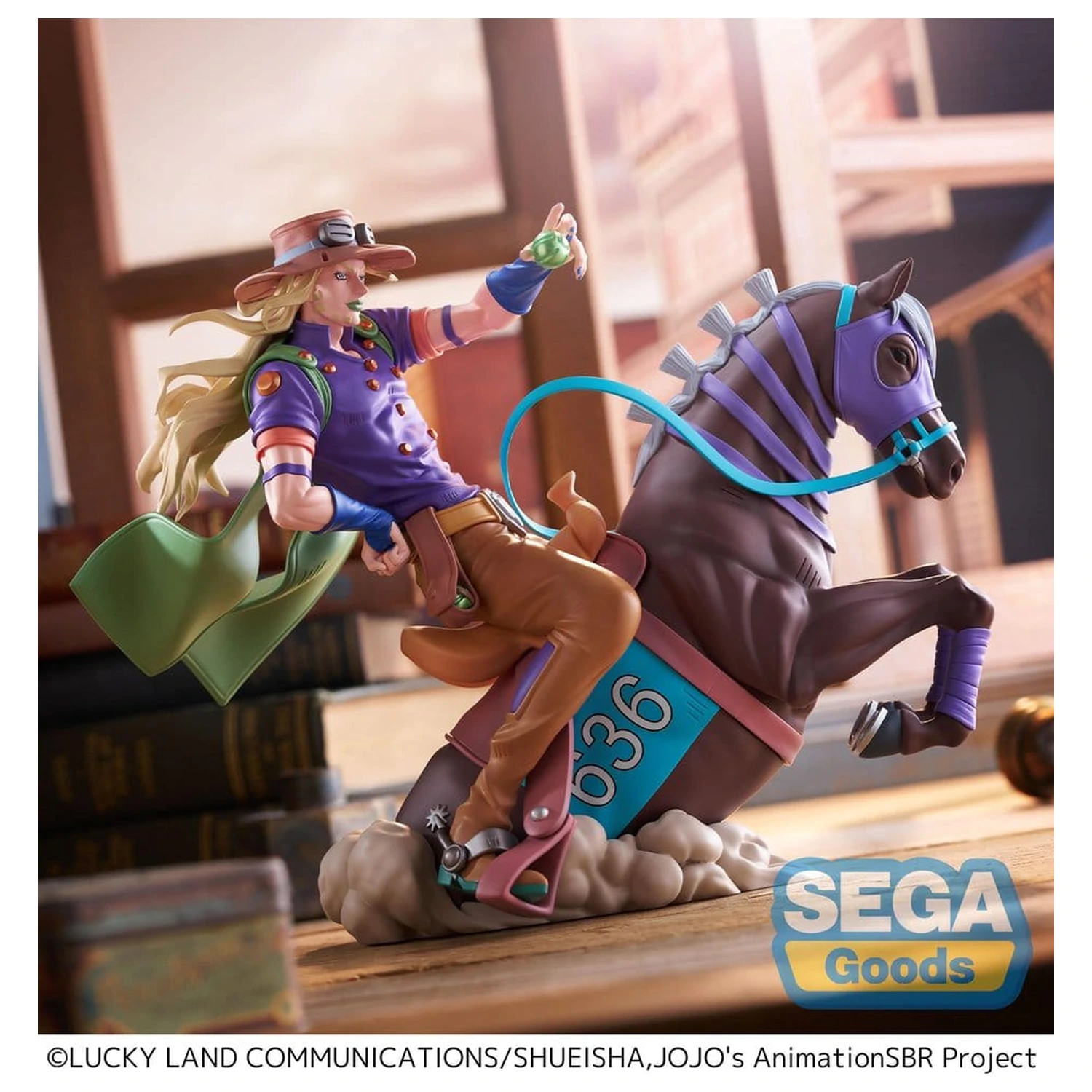 JoJo's Bizarre Adventure: Steel Ball Run XrossLinkMAX PVC figurka Gyro Zeppeli 18 cm fotografii produktu