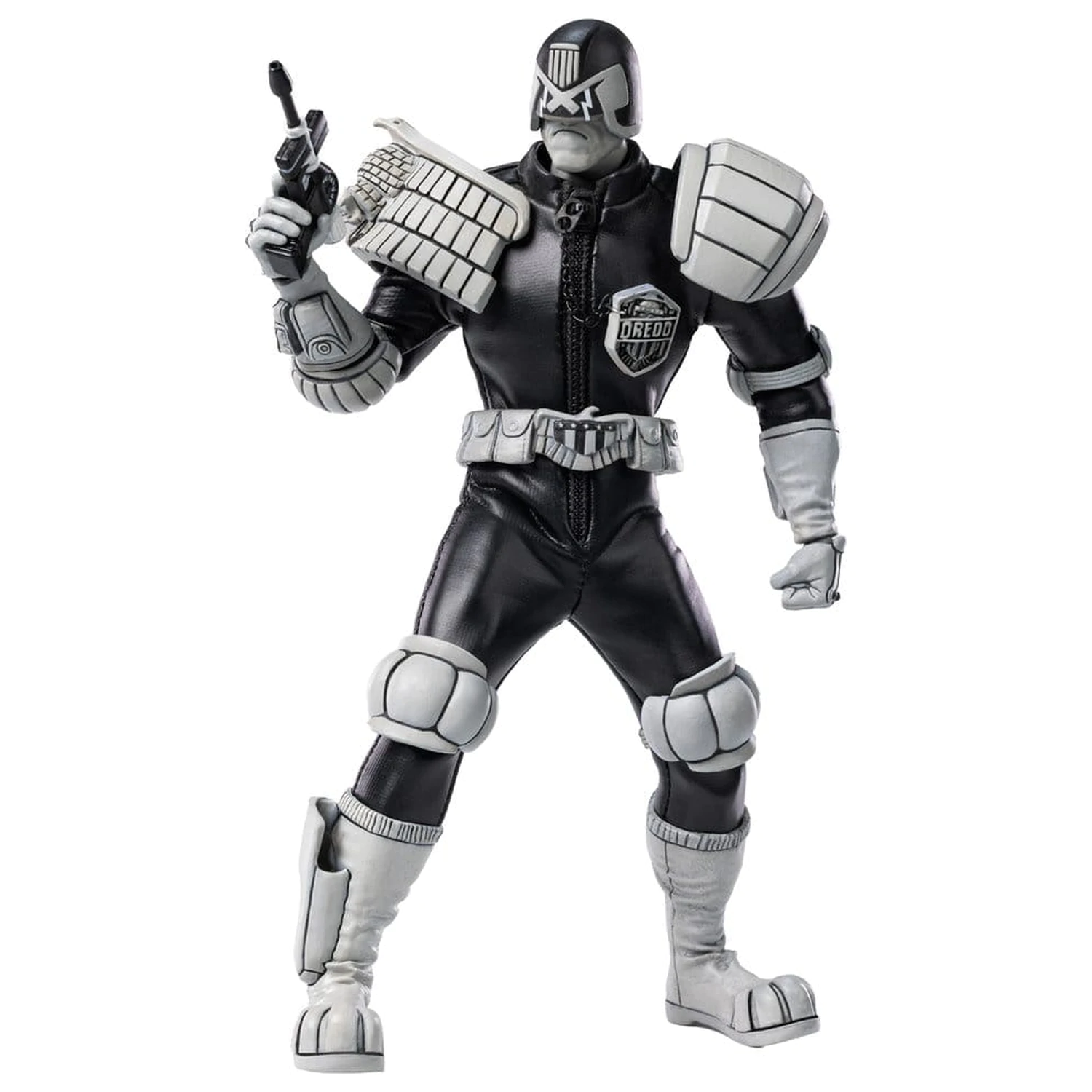 Judge Dredd Exquisite Super akční figurka 1/12 Judge Dredd Black & White verze 15 cm fotografii produktu