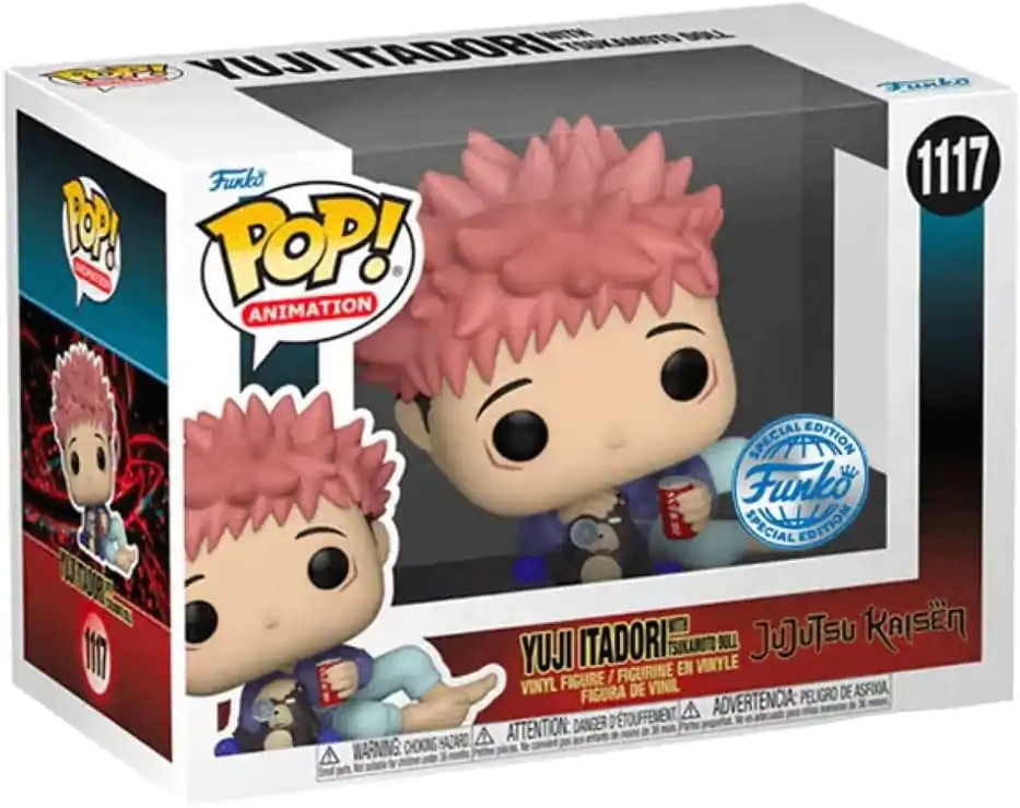 Jujutsu Kaisen POP! Animation vinylová figurka Itadori s panenkou Tsukamoto 9 cm fotografii produktu