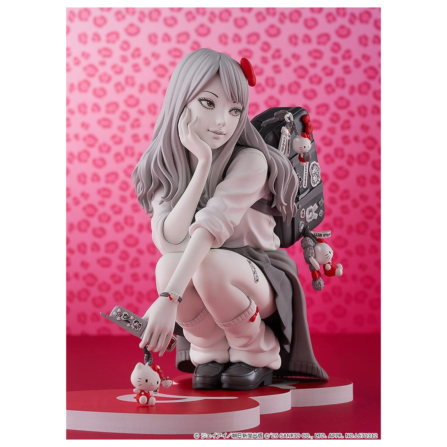 Junji Ito PVC figurka Gyaru Tomie x Hello Kitty 14 cm fotografii produktu