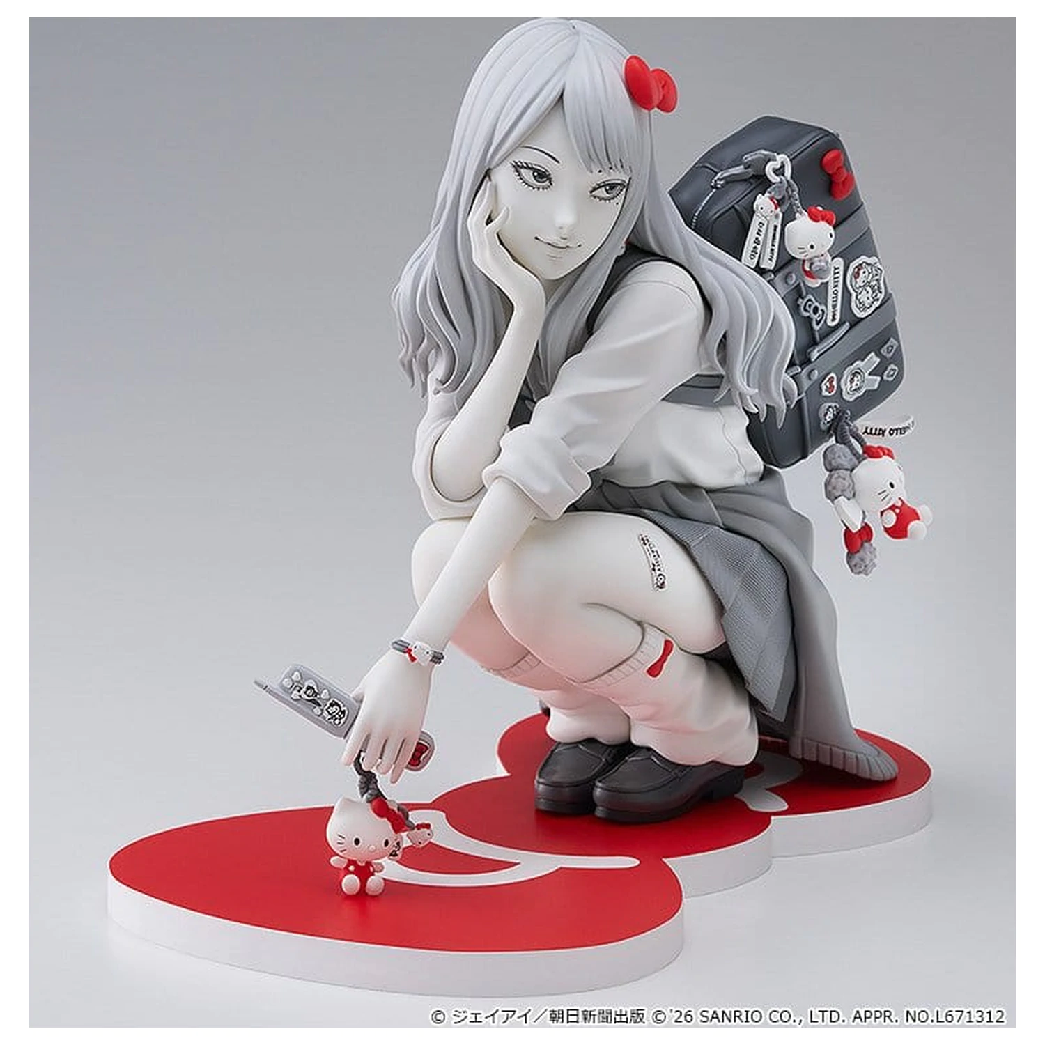 Junji Ito PVC figurka Gyaru Tomie x Hello Kitty 14 cm fotografii produktu