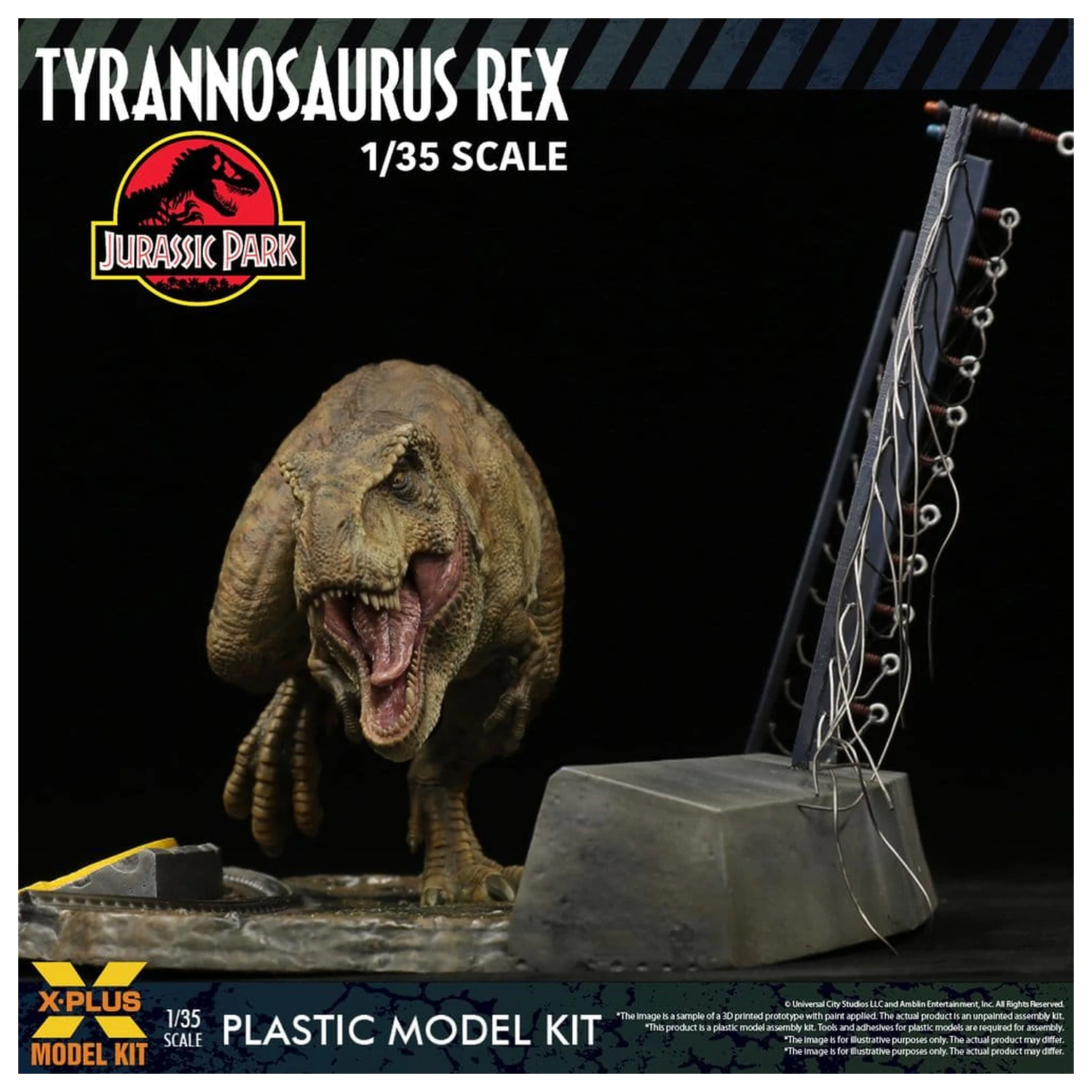 Jurassic Park Plastikový Model Stavebnice 1/35 Tyrannosaurus Rex 42 cm fotografii produktu
