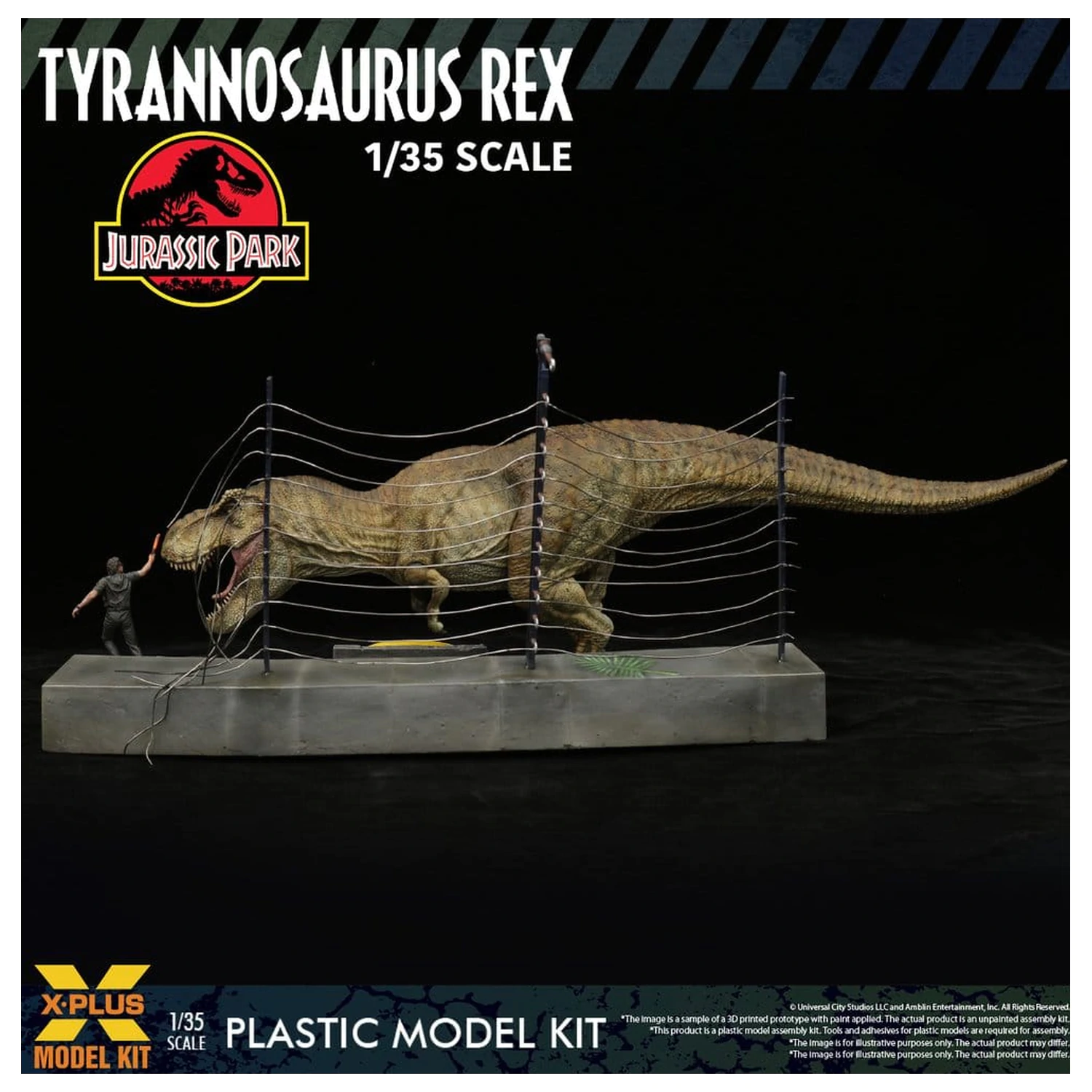 Jurassic Park Plastikový Model Stavebnice 1/35 Tyrannosaurus Rex 42 cm fotografii produktu