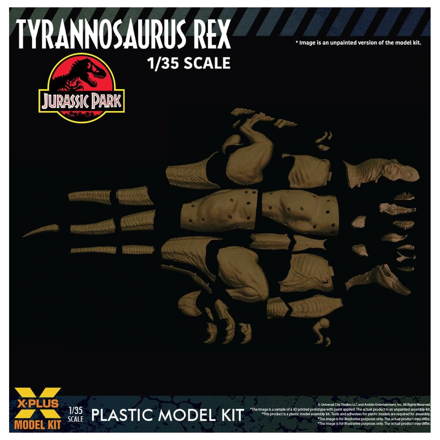 Jurassic Park Plastikový Model Stavebnice 1/35 Tyrannosaurus Rex 42 cm fotografii produktu