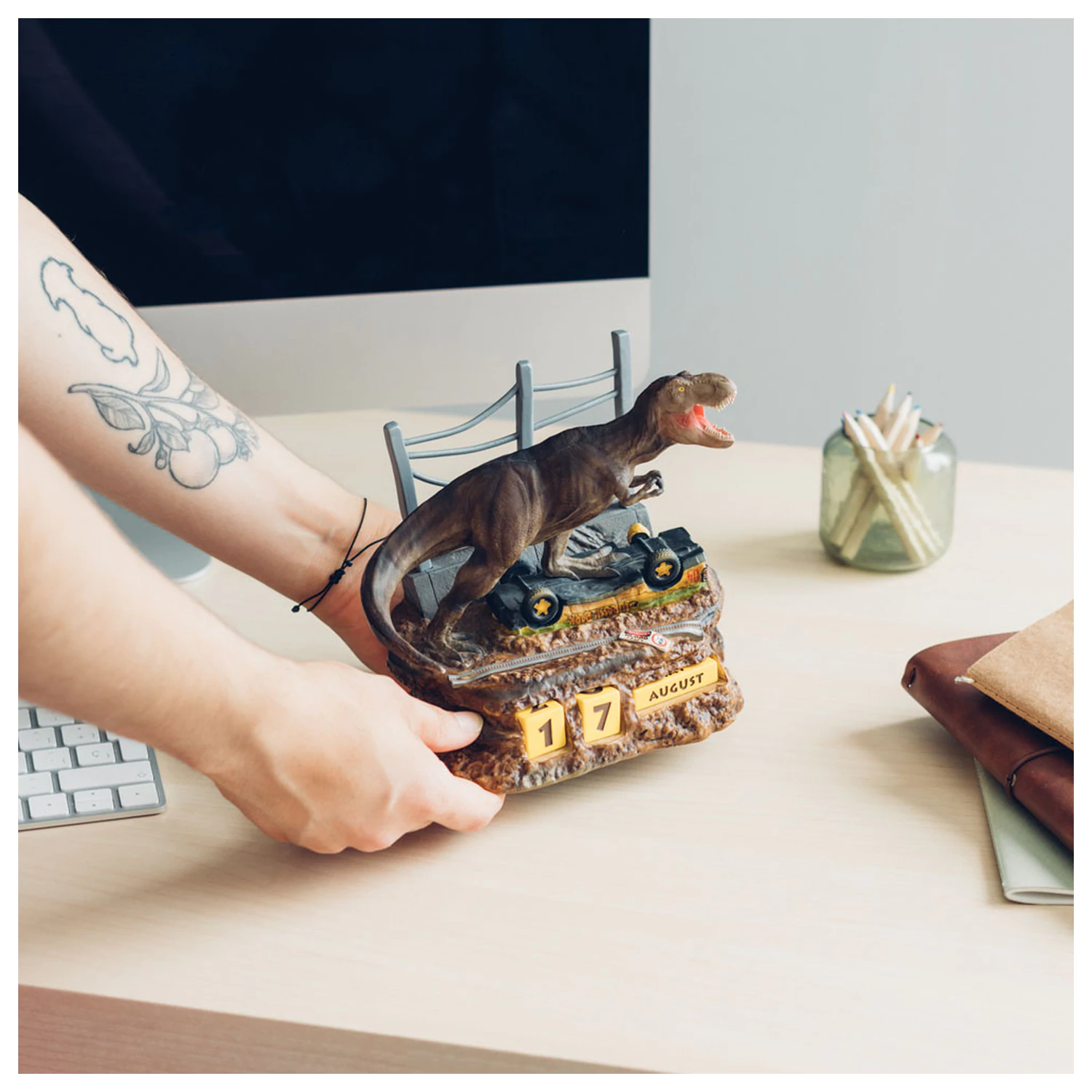 Jurský park 3D věčný kalendář fotografii produktu