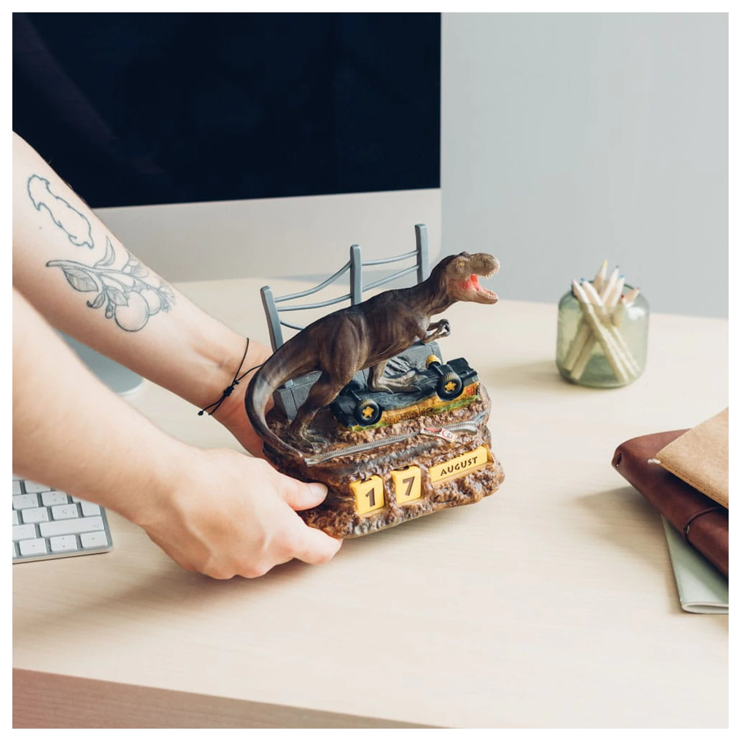Jurský park 3D věčný kalendář fotografii produktu